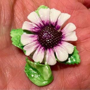 Vintage Royal Adderley Floral Brooch/ Pin, Made in England